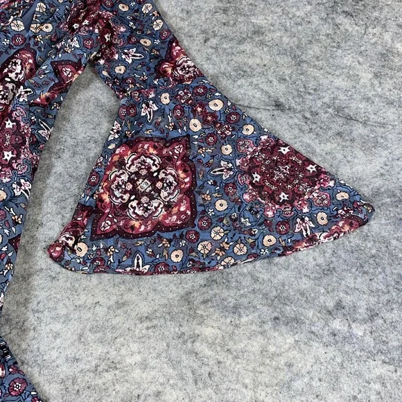 White House Black Market Shift Dress Women's M Multi Color V Neck Flared Sleeve - Picture 12 of 13